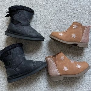 2 pairs of toddler Size 8 boots